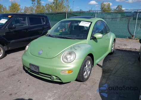 2003 Volkswagen New Beetle Gls 2.0L из США, поврежденный, VIN 3VWCK21C93M433858